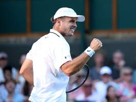 Der letzte Brite  im Wimbledon-Turnier: Auch Nasenbluten kann ihn nicht stoppen